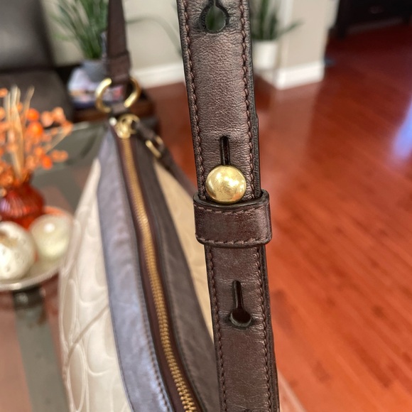 Coach Mia Signature C Shoulder Bag 15760 Gold Bronze Purse used condition - Picture 4 of 10